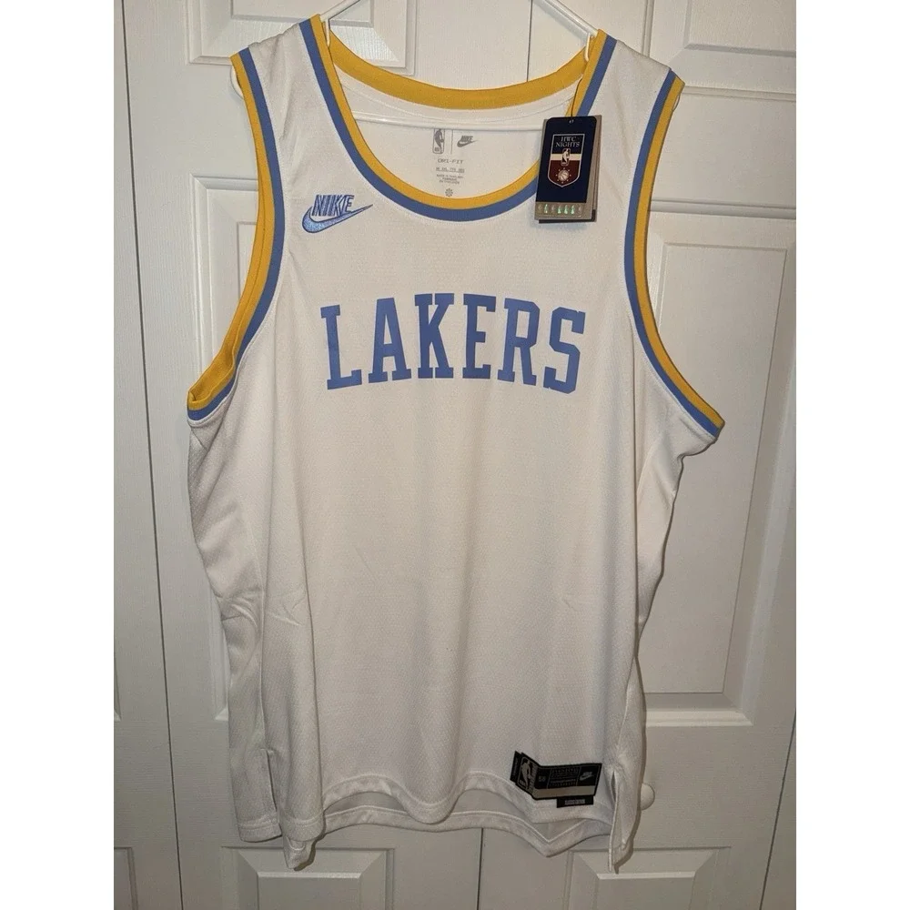 XXL (56) Nike Dri Fit Lakers Classic Edition Swingman Blank retail $120